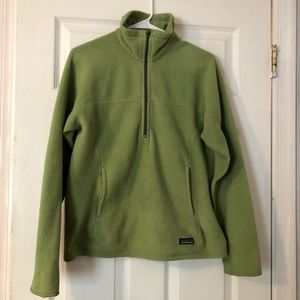 Green Patagonia QUARTER zip Pull over